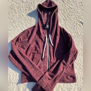 Rue 21 Burgundy cropped jacket